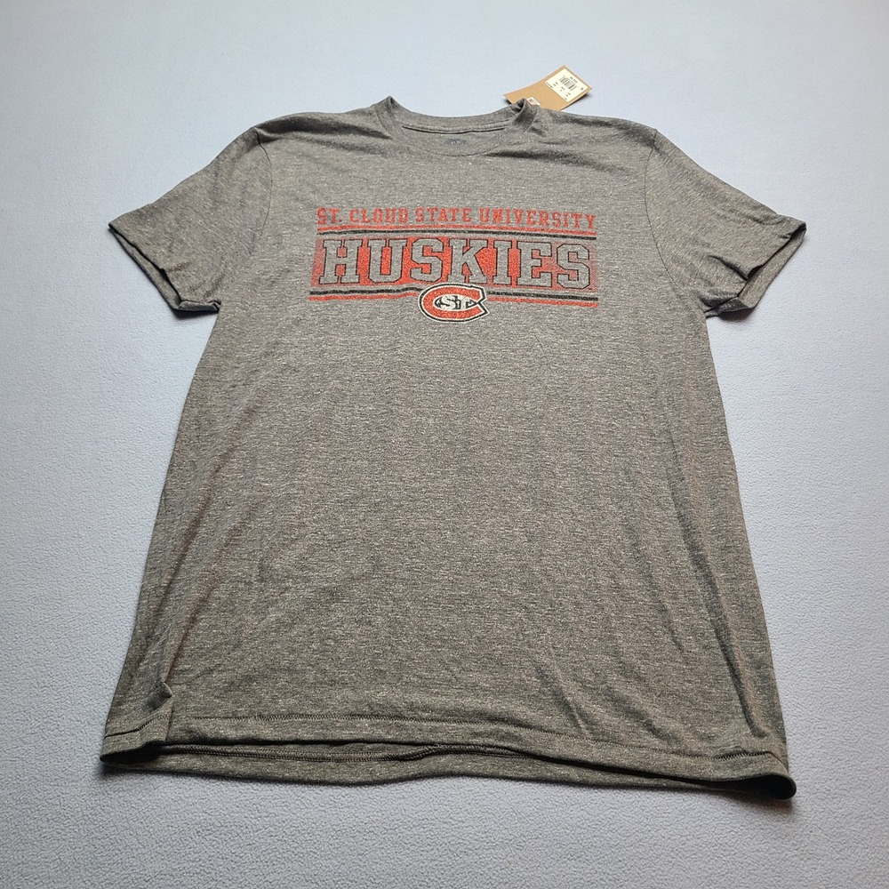 Rivalry Threads T-Shirt Mens L Gray New St. Cloud State University Huskies Tee